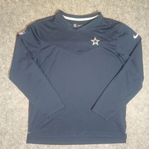 Team Issued Nike Dallas Cowboys Sideline Coach Dri-FIT Long Sleeve Medium.